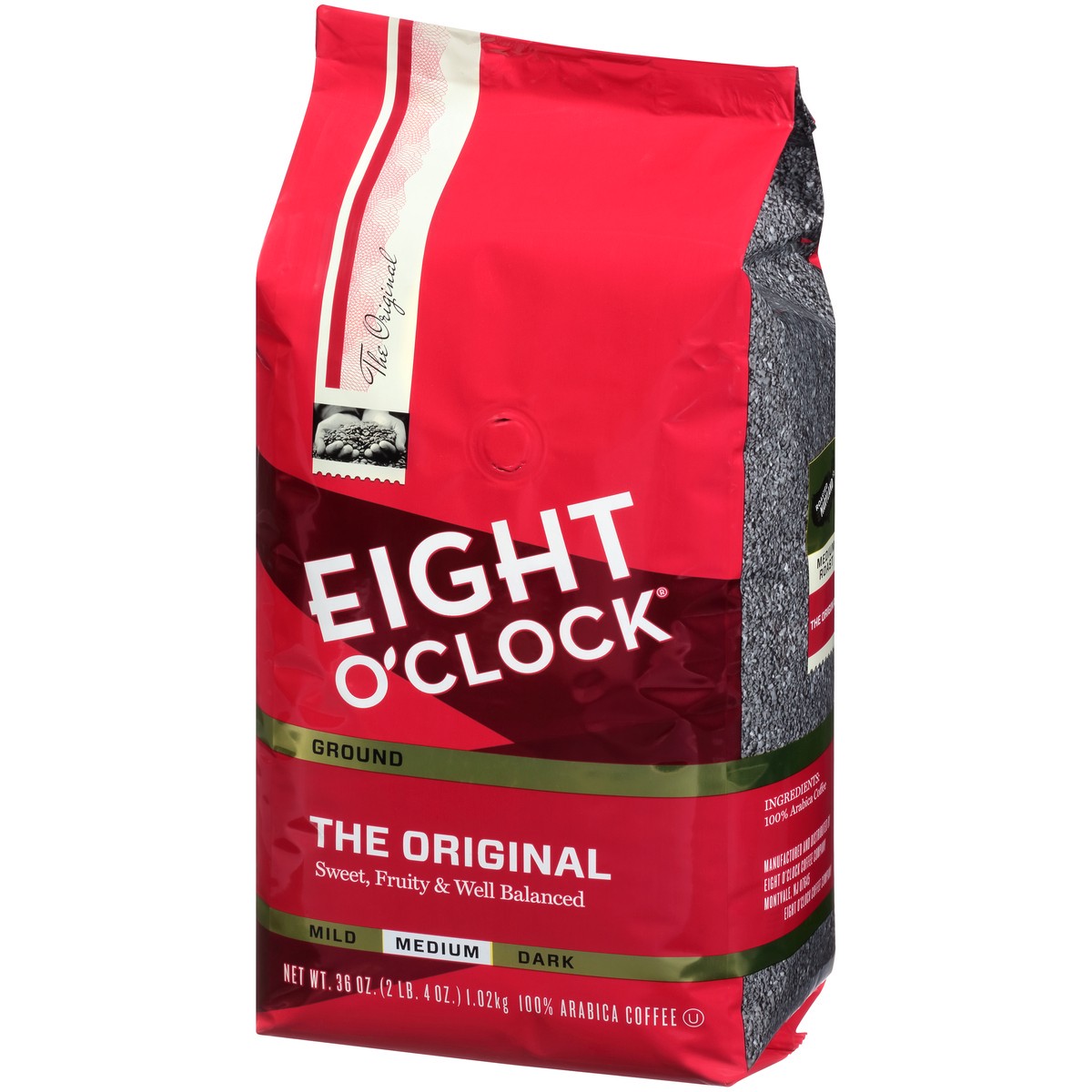 slide 3 of 4, Eight O'Clock Coffee Original Medium Roast Ground Coffee, 36 oz