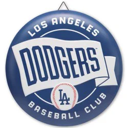 MLB Los Angeles Dodgers Metal Button Wall Art: Sports Vertical Wall Sign Panel