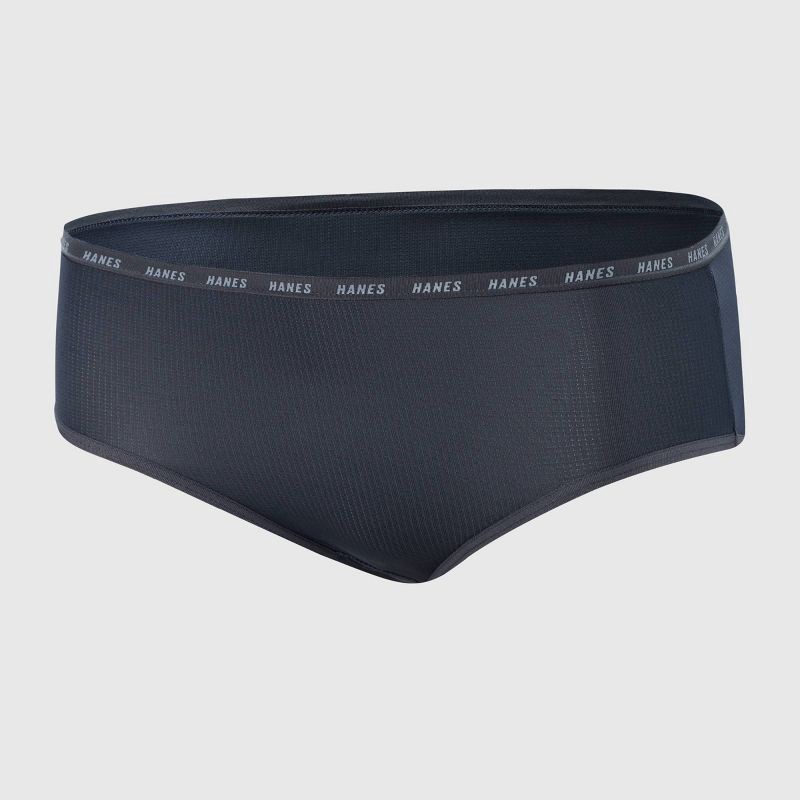 slide 4 of 6, Hanes Moves Girls' 4pk Breathable Stretch Briefs Underwear - colors may vary 12, 4 ct