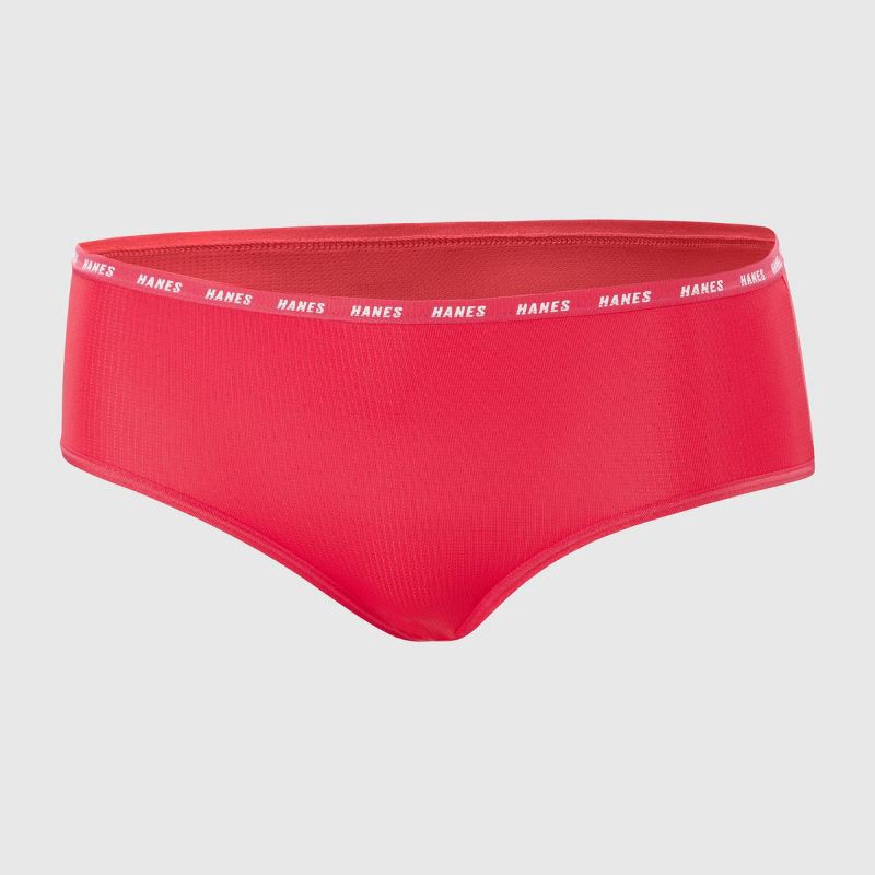 slide 5 of 6, Hanes Moves Girls' 4pk Breathable Stretch Briefs Underwear - colors may vary 12, 4 ct