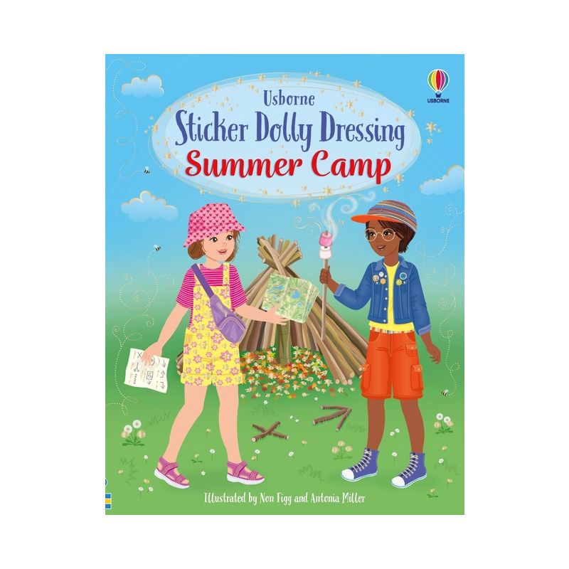 slide 1 of 1, Usborne Books Sticker Dolly Dressing Summer Camp - by Fiona Watt (Paperback), 1 ct