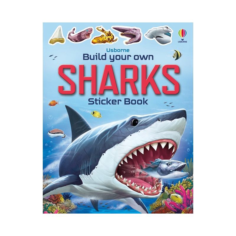 slide 1 of 1, Usborne Books Build Your Own Sharks - (Build Your Own Sticker Book) by Sam Smith (Paperback), 1 ct