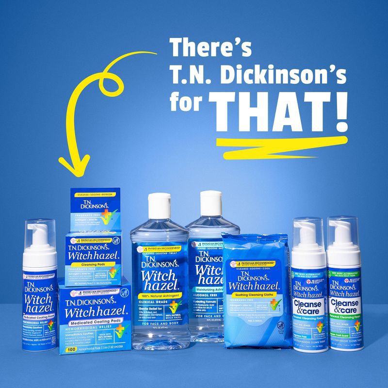 slide 8 of 11, T.N. Dickinson's Witch Hazel Alcohol-Free Moisturizing Astringent Liquid - 16 fl oz, 16 fl oz