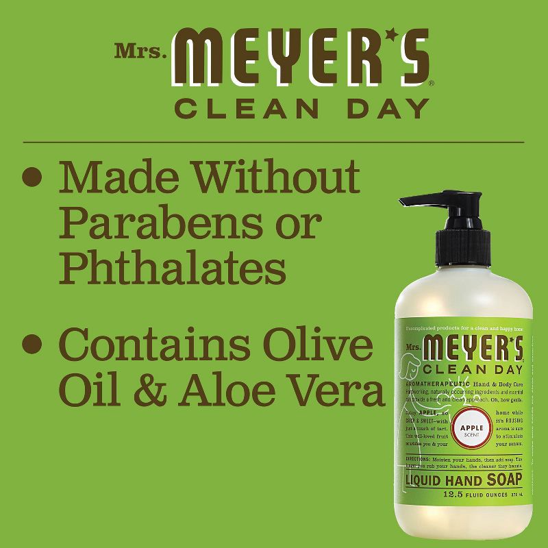 slide 4 of 6, Mrs. Meyer's Clean Day Liquid Hand Soap - Apple - 12.5 fl oz, 12.5 fl oz