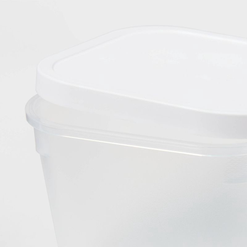slide 3 of 7, 3pk Click in Place 30oz Insert Storage Containers White and Clear - Brightroom™, 3 ct, 30 oz