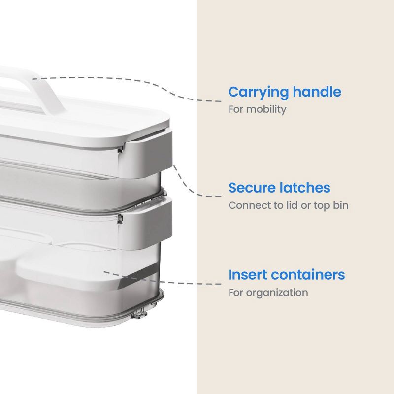 slide 4 of 12, 6pc Click in Place Slim Toolbox Kit Plastic Storage Home and Office Organization - Brightroom™​, 6 ct