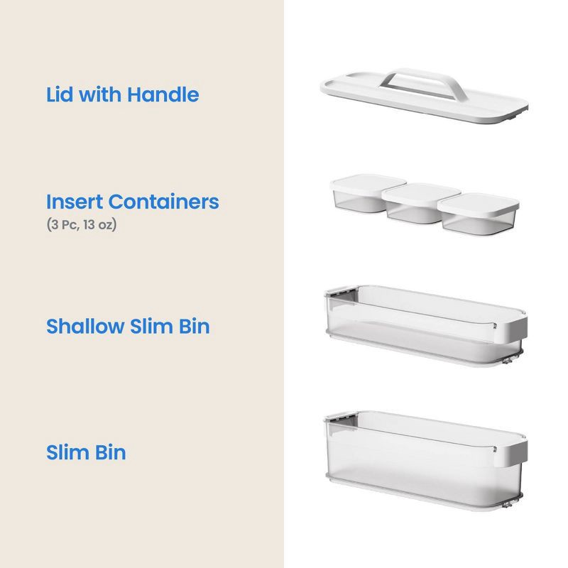 slide 7 of 12, 6pc Click in Place Slim Toolbox Kit Plastic Storage Home and Office Organization - Brightroom™​, 6 ct