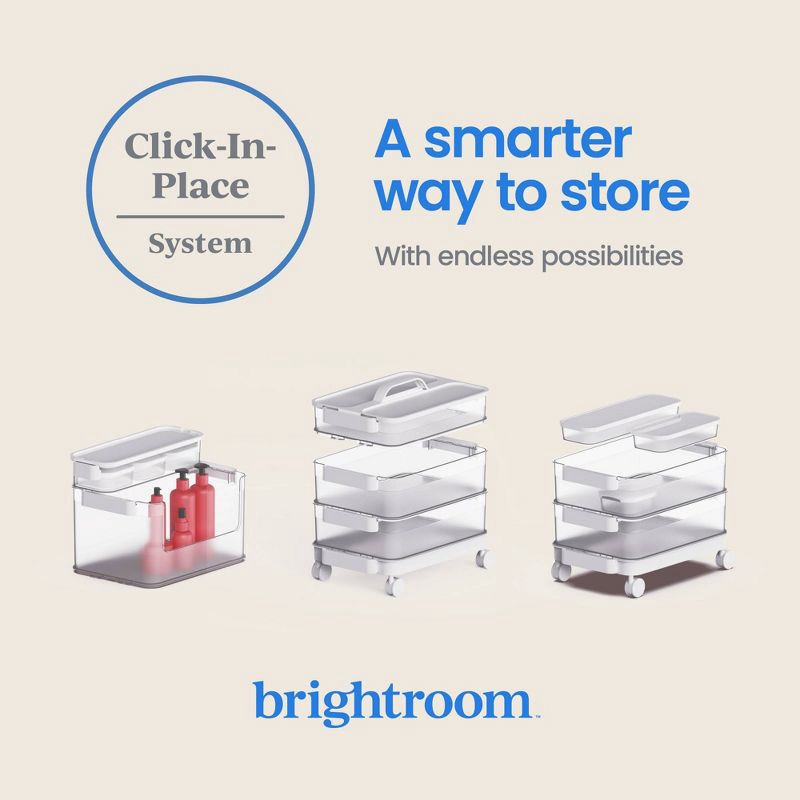 slide 11 of 12, 6pc Click in Place Slim Toolbox Kit Plastic Storage Home and Office Organization - Brightroom™​, 6 ct