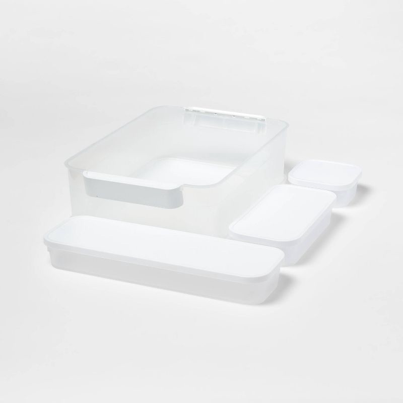 slide 1 of 10, 6pc Click in Place Large Toolbox Kit Plastic Storage Home and Office Organization - Brightroom™, 6 ct