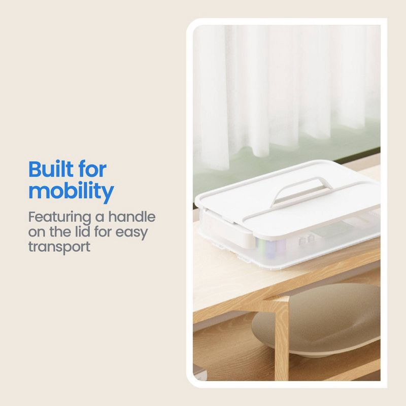 slide 7 of 10, Click in Place Large Lid with Handle for Plastic Storage Bins for Home and Office Organization White - Brightroom™, 1 ct