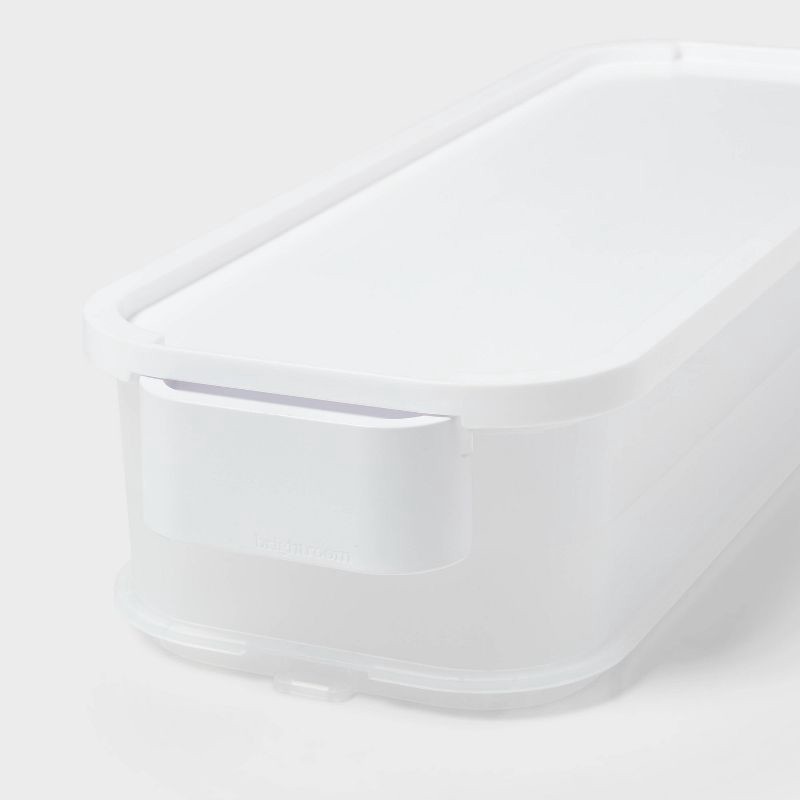 slide 3 of 9, Click in Place Slim Lid for Plastic Storage Bins for Home and Office Organization White - Brightroom™, 1 ct
