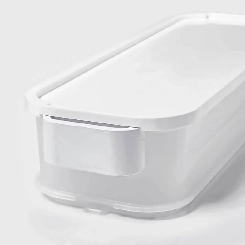 slide 4 of 9, Click in Place Slim Lid for Plastic Storage Bins for Home and Office Organization White - Brightroom™, 1 ct
