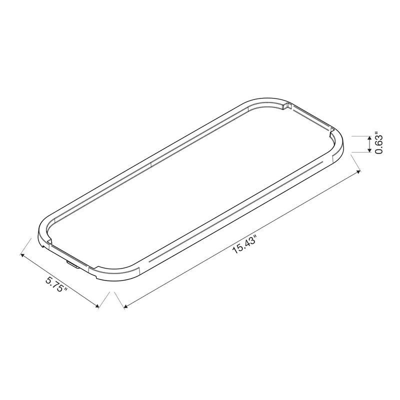 slide 9 of 9, Click in Place Slim Lid for Plastic Storage Bins for Home and Office Organization White - Brightroom™, 1 ct