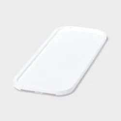 Click in Place Slim Lid for Plastic Storage Bins for Home and Office Organization White - Brightroom™