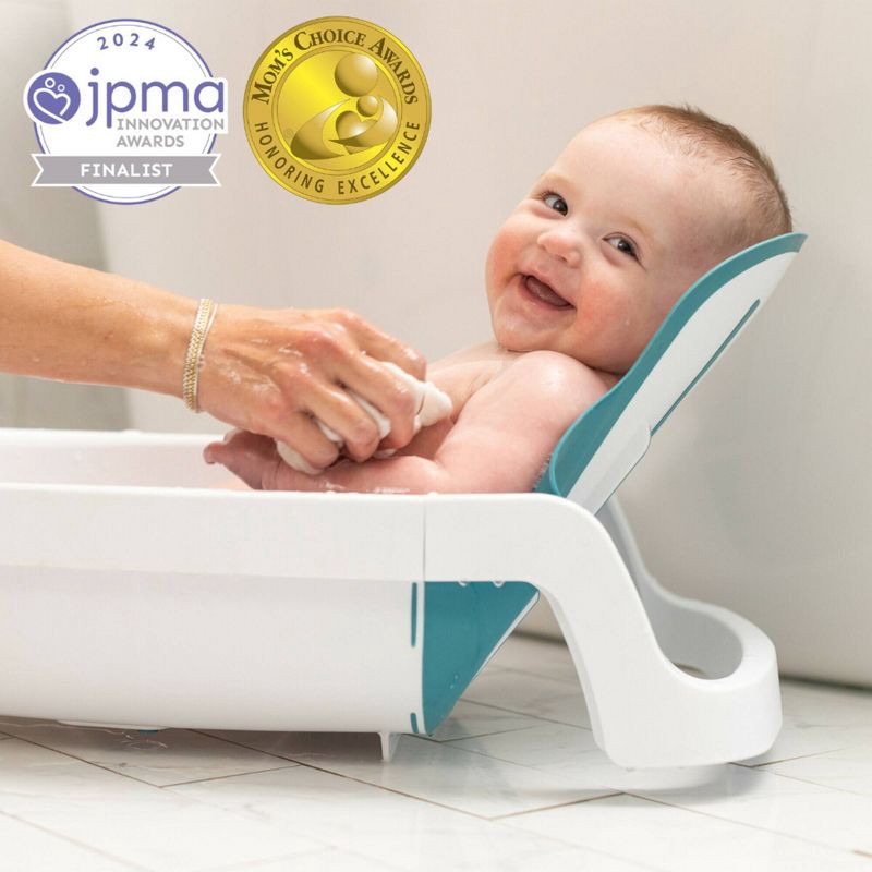 slide 6 of 7, The First Years Sure Comfort 4-in-1 Reclining Newborn to Toddler Baby Bathtub - White, 1 ct
