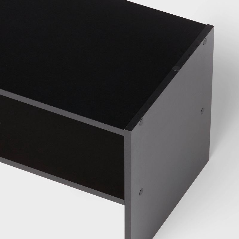 slide 3 of 3, 31'' Stackable Shelf Black - Brightroom™, 1 ct