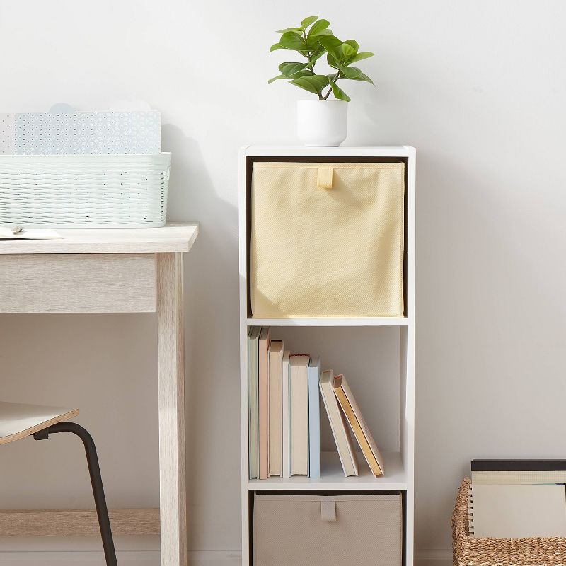 slide 2 of 3, 11" Fabric Bin Yellow - Brightroom™, 1 ct