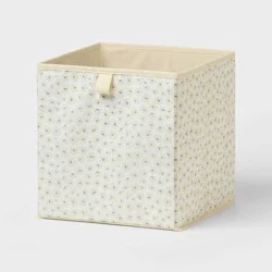 11" Fabric Bin Khaki Floral - Brightroom™