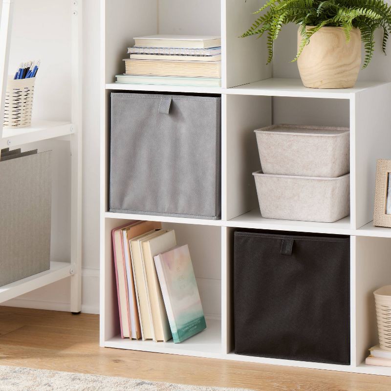 slide 2 of 3, 11" Fabric Bin Black - Brightroom™, 1 ct