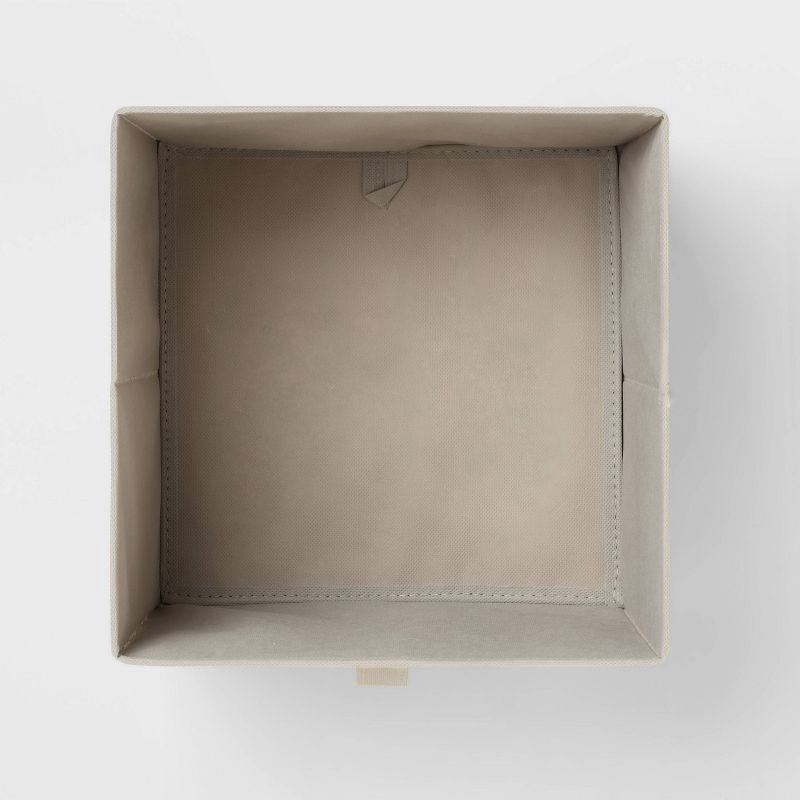 slide 3 of 3, 11" Fabric Bin Gray Pattern - Brightroom™, 1 ct