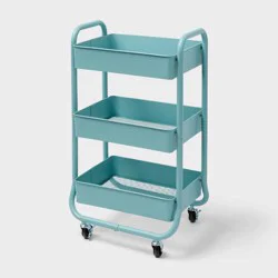 3 Tier Metal Utility Cart Blue - Brightroom™