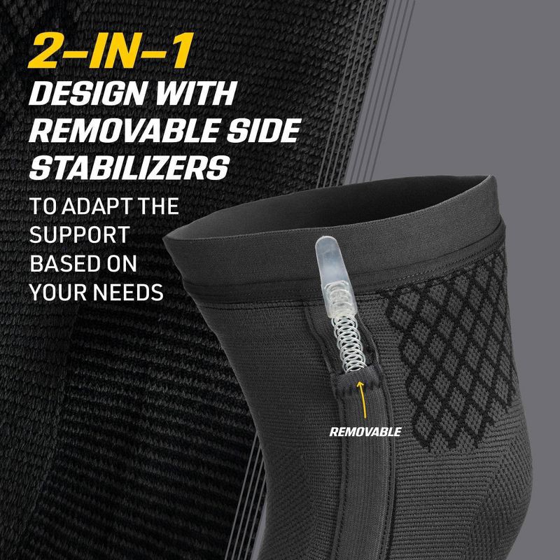 slide 4 of 10, FUTURO Flex Comfort Knee 2-in-1 Compression Sleeves - M, 1 ct