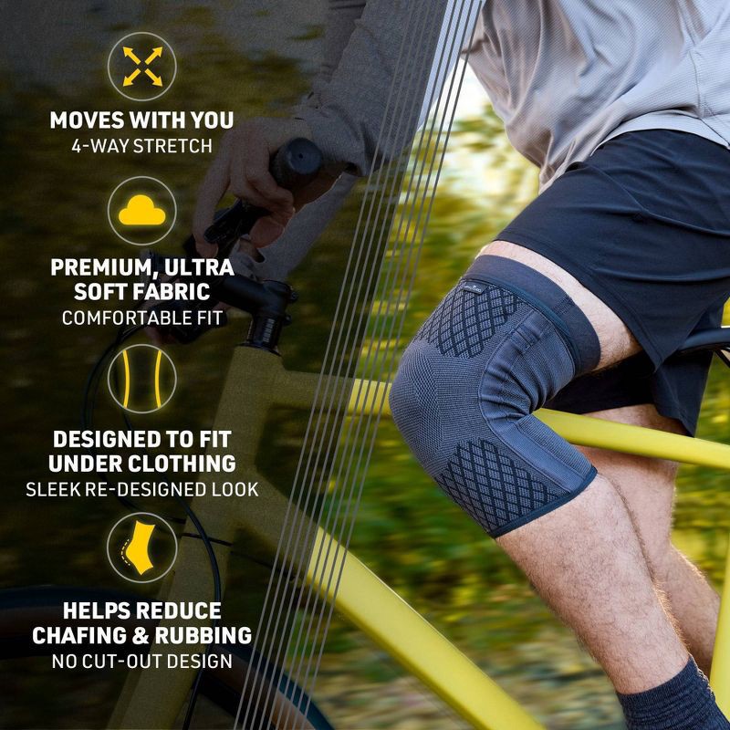 slide 5 of 10, FUTURO Flex Comfort Knee 2-in-1 Compression Sleeves - M, 1 ct