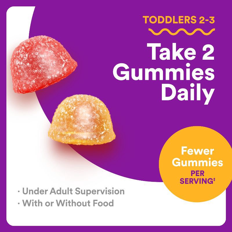 slide 11 of 15, SmartyPants Toddler Plus Multivitamin & Omegas Gummies with Vitamins C, D3, B12 & Zinc - 60ct, 60 ct