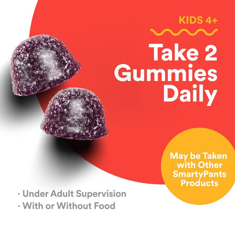 slide 7 of 13, SmartyPants Kids' Triple Action Immunity Gummies with Vitamins C, D3, & Zinc, Elderberry - 60ct, 60 ct
