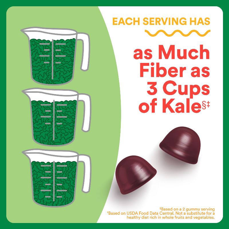 slide 8 of 14, SmartyPants Kids Fiber & Veggies Gummies for Digestive Health, Mixed Berry - 60ct, 60 ct