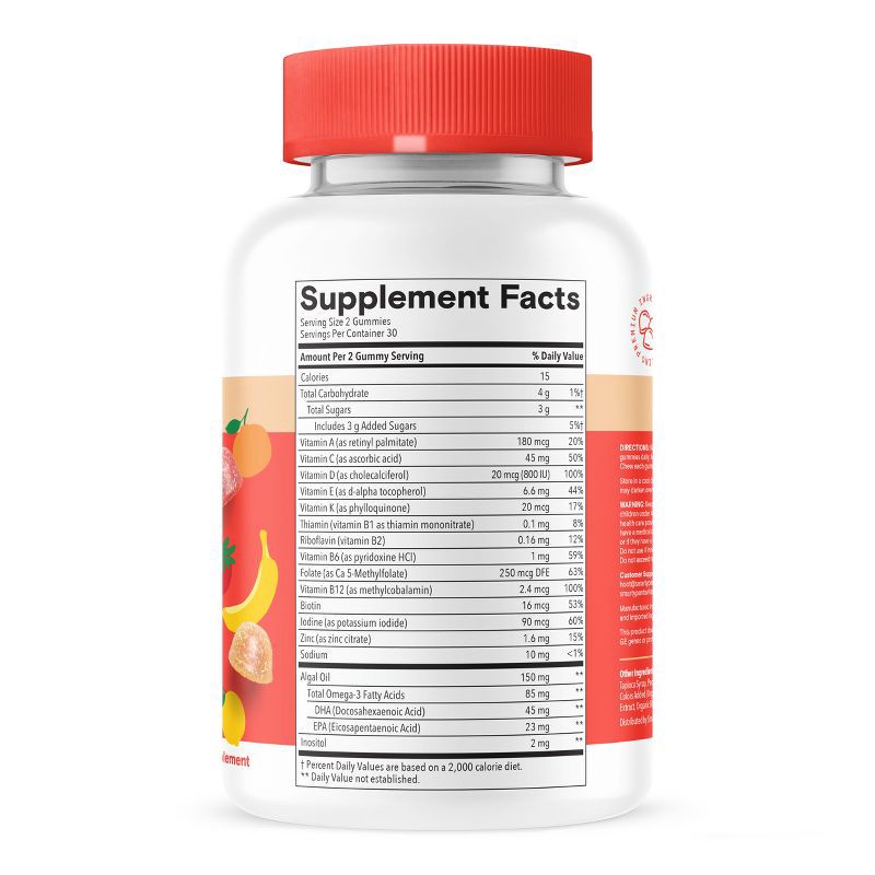 slide 2 of 11, SmartyPants Kids Plus Multivitamin & Omegas Gummies with Vitamins C, D3, B12 & Zinc - 60ct, 60 ct