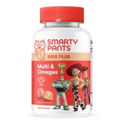 SmartyPants and Disney-Pixar's Toy Story 5 Kids Plus Multivitamin & Omegas Gummies with Vitamins C, D3, B12 & Zinc - 60ct