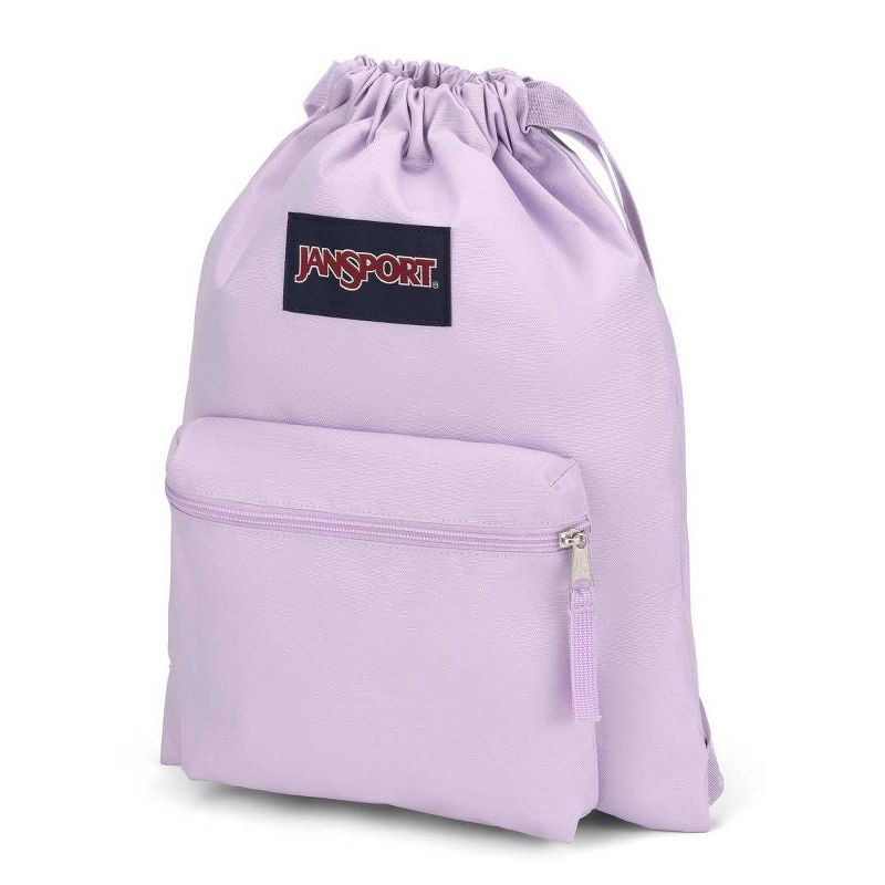 slide 4 of 4, JanSport Drawstring Bag - Pastel Lilac, 1 ct