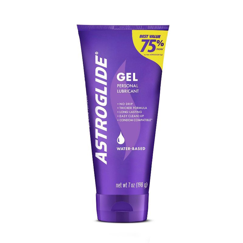 slide 1 of 6, Astroglide Water Based Lubricant Gel - 7oz, 7 oz