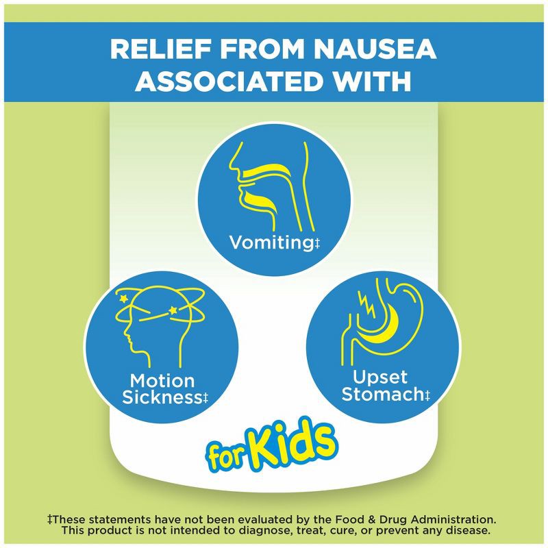 slide 3 of 8, Dramamine Advanced Herbals Kids' Nausea Relief Gummies - Strawberry & Ginger - 20ct, 20 ct