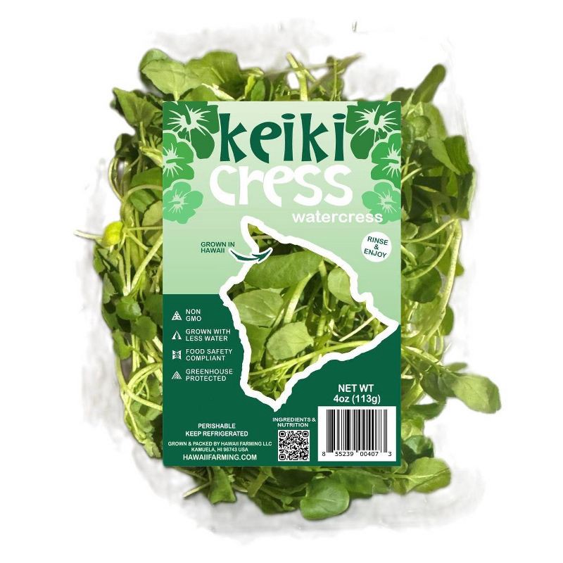 slide 1 of 1, Keiki Greens Fresh Keiki Cress Watercress - 4oz, 4 oz