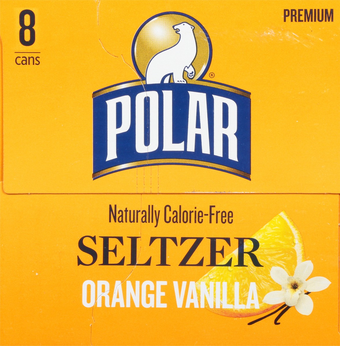 slide 6 of 9, Polar Seltzer - 8pk 12oz - Orange Vanilla, 8 ct; 12 oz