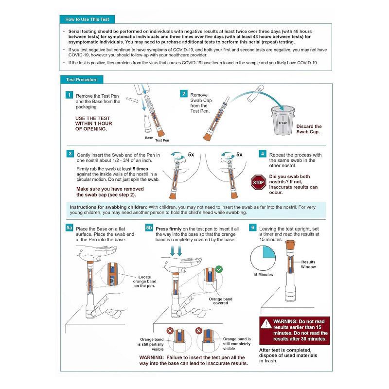 slide 4 of 4, FaStep Covid-19 Antigen Pen Test - 2ct, 2 ct