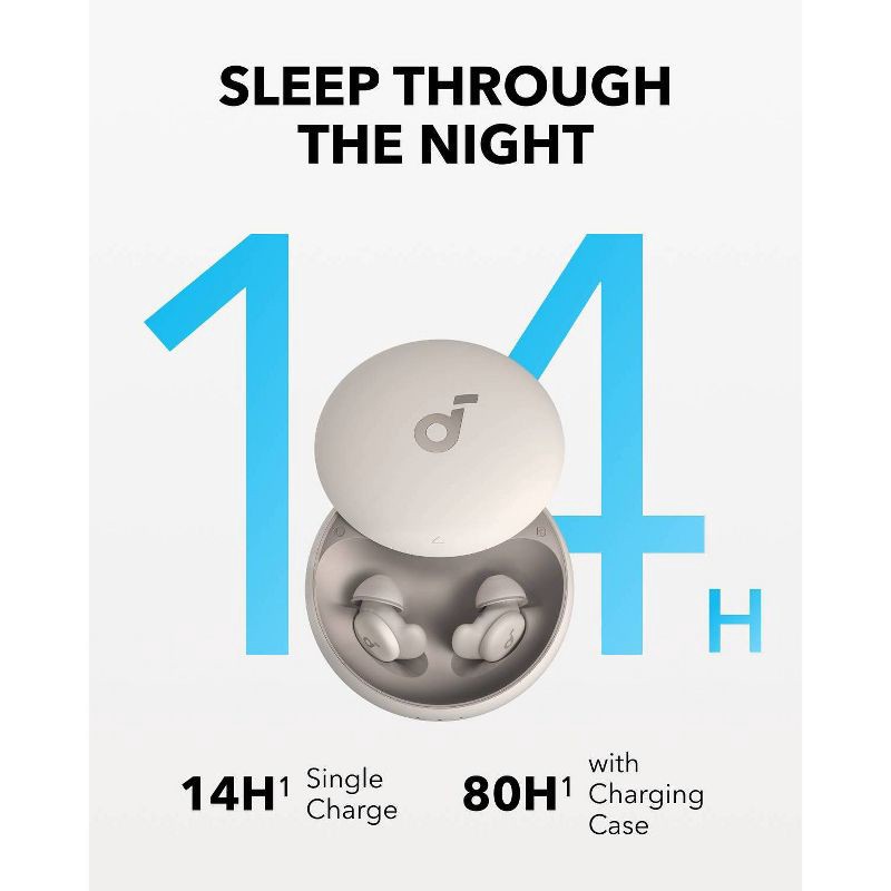 slide 11 of 16, Anker Soundcore Sleep A20 Bluetooth Wireless Earbuds, 1 ct