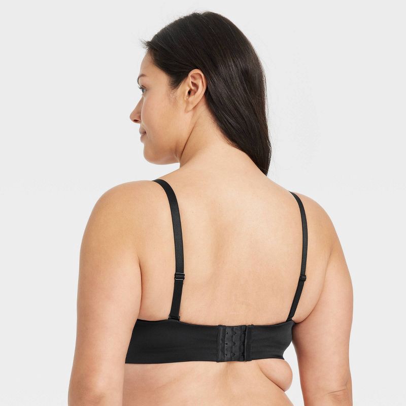 slide 5 of 5, Women's Push Up Strapless Bra - Auden™ Black 38C: Removable Straps, Medium Lift, Adjustable Closure, 1 ct