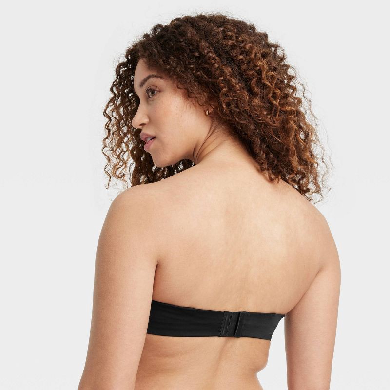 slide 2 of 5, Women's Push Up Strapless Bra - Auden™ Black 34C: Medium Lift, Removable Straps, Adjustable Back Closure, Mesh Liner, 1 ct