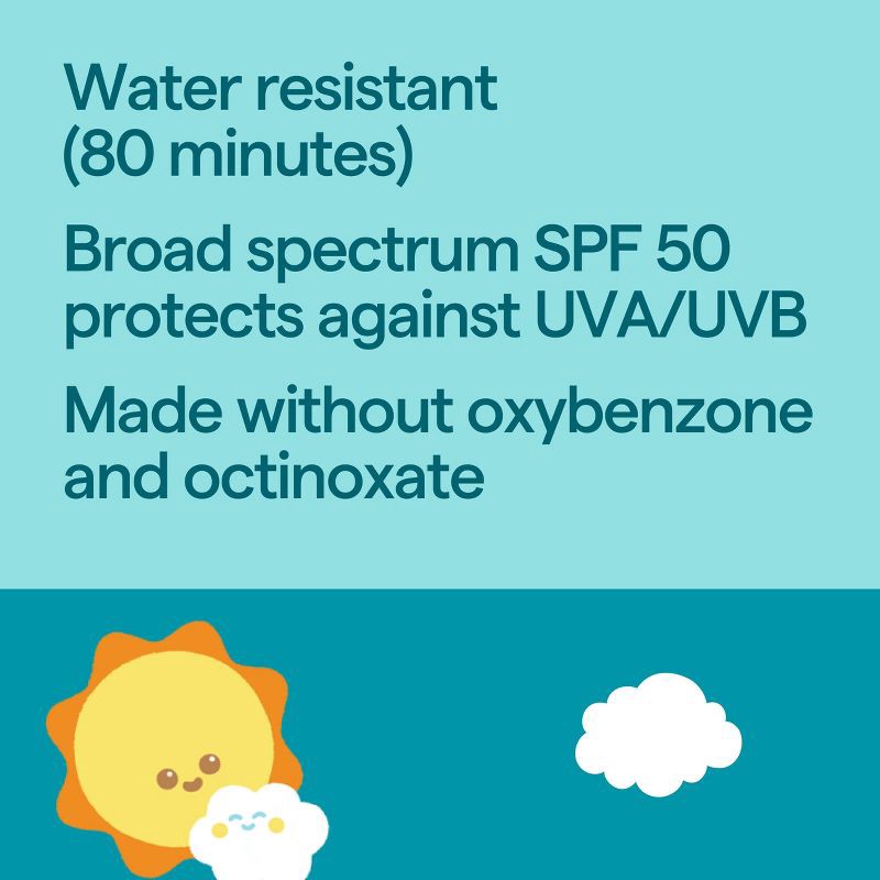 slide 4 of 5, Baby Mineral Sunscreen Lotion - SPF 50 - 3oz - up&up™, 50 ct; 3 oz