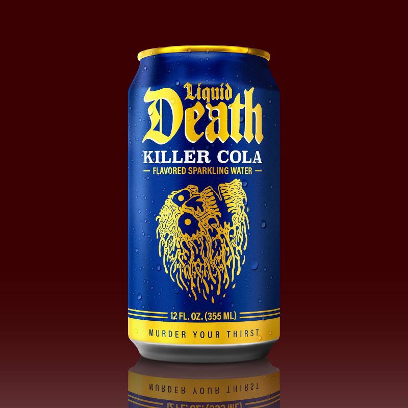 slide 7 of 7, Liquid Death Killer Cola Sparkling Water - 6pk/12 fl oz Cans, 6 ct; 12 fl oz