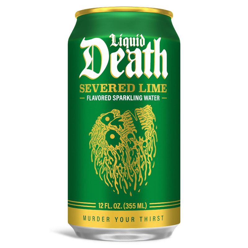 slide 2 of 7, Liquid Death Severed Lime Sparkling Water - 6pk/12 fl oz Cans, 6 ct; 12 fl oz