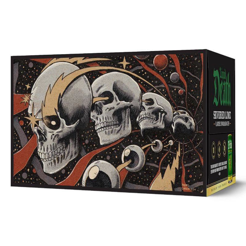 slide 5 of 7, Liquid Death Severed Lime Sparkling Water - 6pk/12 fl oz Cans, 6 ct; 12 fl oz