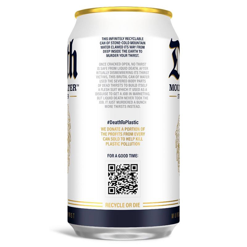 slide 4 of 7, Liquid Death Mountain Water - 6pk/12 fl oz Cans, 6 ct; 12 fl oz