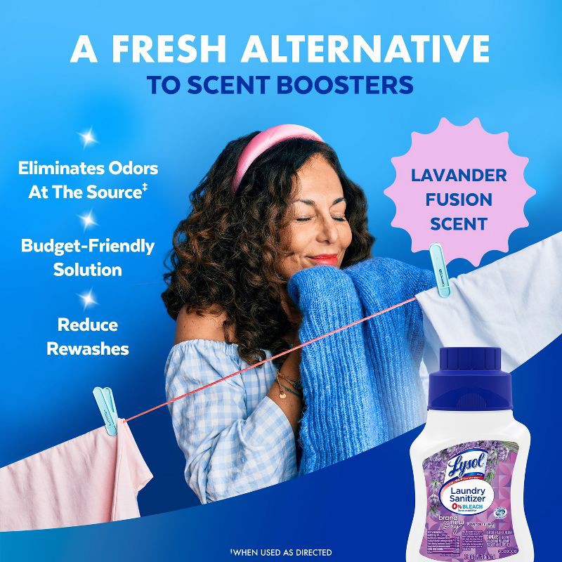 slide 3 of 10, Lysol Laundry Sanitizer Lavender Fusion - 21 fl oz, 21 fl oz