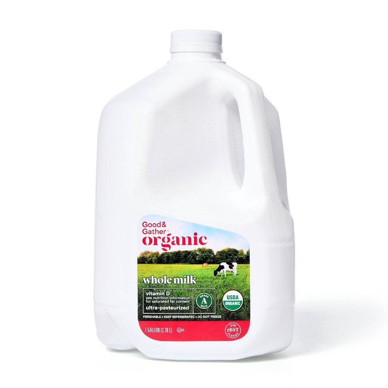 slide 1 of 3, Organic Whole Milk - 1gal - Good & Gather™, 1 gal