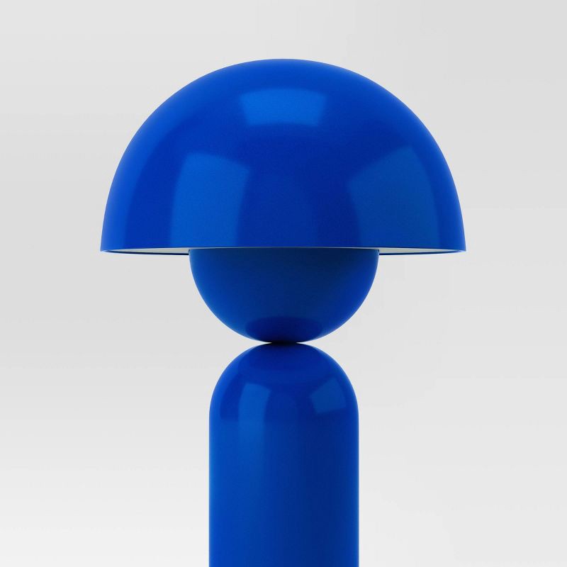 slide 4 of 4, 10.25" Rechargeable Cordless Dome Table Lamp with Touch Control Blue - Room Essentials™, 1 ct