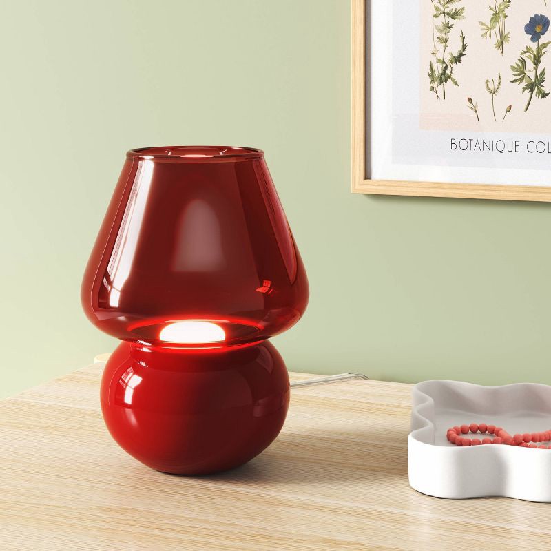 slide 2 of 4, Dome Mushroom Novelty Table Lamp Red - Room Essentials™, 1 ct